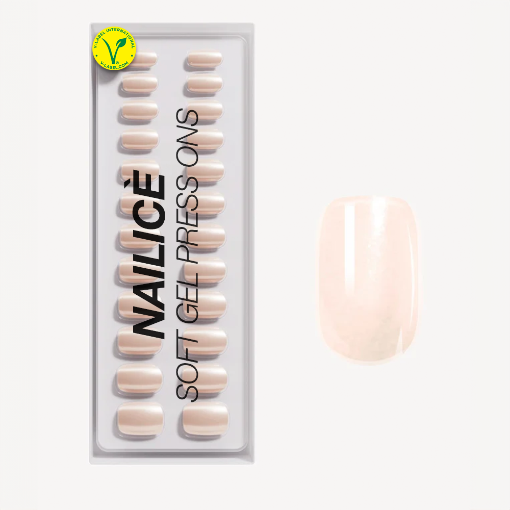 Milky White Short Square Soft Gel Press Ons