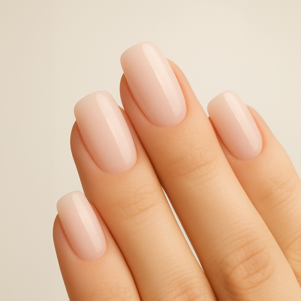 Milky White Short Square Soft Gel Press Ons